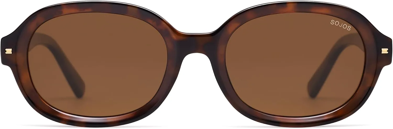 Солнцезащитные очки SOJOS в стиле ретро, овальные и круглые, поляризованные, для женщин и мужчин, винтажные, 80-х и 90-х годов, модель SJ2603, Brown Tortoise/Brown
Солнцезащитные очки SOJOS в стиле ретро, овальные и круглые, поляризованные, для женщин и мужчин, винтажные, 80-х и 90-х годов, модель SJ2603, Brown Tortoise/Brown
