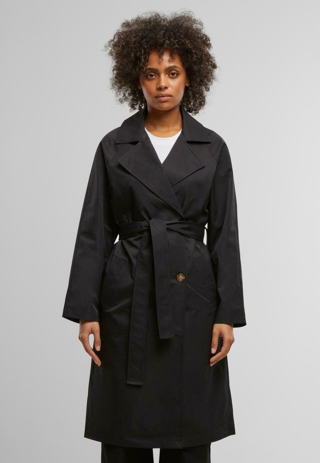 Пальто-тренч Urban Classics, черный
Пальто-тренч Urban Classics, черный