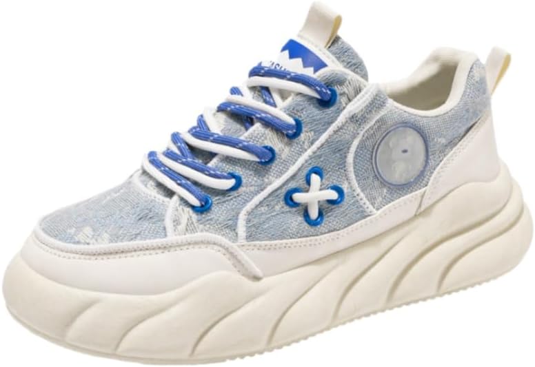 Мужские спортивные кроссовки на толстой противоскользящей подошве- дышащая конструкция на шнуровке, низкий верх, утолщенная ПВХ-амортизация, удобные и повседневные Clolinde, синий
Мужские спортивные кроссовки на толстой противоскользящей подошве- дышащая конструкция на шнуровке, низкий верх, утолщенная ПВХ-амортизация, удобные и повседневные Clolinde, синий