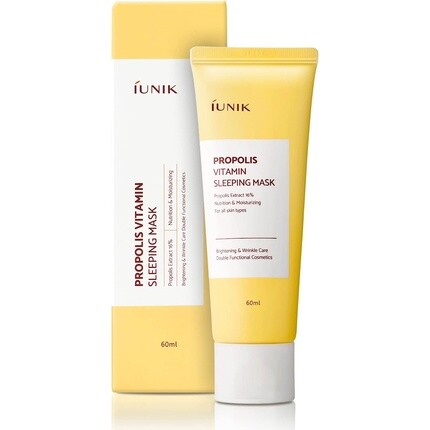 Витаминная ночная маска с прополисом 60мл, Iunik
Витаминная ночная маска с прополисом 60мл, Iunik