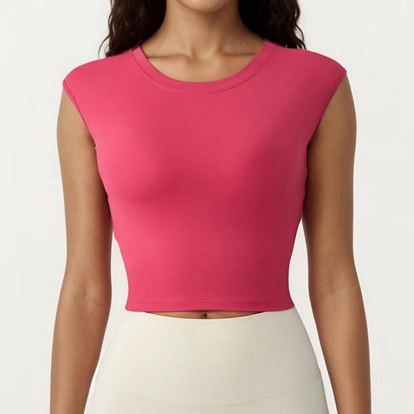 Женский укороченный топ без рукавов с облегающим кроем и круглым вырезом Anna-Kaci, Pink
Женский укороченный топ без рукавов с облегающим кроем и круглым вырезом Anna-Kaci, Pink