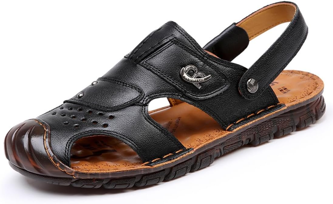 Мужские повседневные кожаные сандалии Rojeam, сандалии для рыбалки с закрытым носком, летняя обувь, черный
Мужские повседневные кожаные сандалии Rojeam, сандалии для рыбалки с закрытым носком, летняя обувь, черный