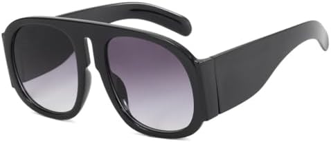 Винтажные солнцезащитные очки большого размера 2027 года для женщин и мужчин, модные очки в крупной оправе, двухцветные, в стиле панк, женские солнцезащитные очки MTZJH, Black Gray
Винтажные солнцезащитные очки большого размера 2027 года для женщин и мужчин, модные очки в крупной оправе, двухцветные, в стиле панк, женские солнцезащитные очки MTZJH, Black Gray