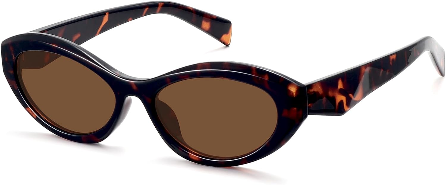 Ретро-солнцезащитные очки узкой овальной формы для женщин, «кошачий глаз», в стиле 90-х, маленькие, стильные, модные, с защитой от УФ-излучения, FZN816 Fozono, Tortoise / Brown
Ретро-солнцезащитные очки узкой овальной формы для женщин, «кошачий глаз», в стиле 90-х, маленькие, стильные, модные, с защитой от УФ-излучения, FZN816 Fozono, Tortoise / Brown