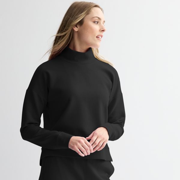 Женский ультракомфортный топ с воротником-стойкой Tek Gear, черный
Женский ультракомфортный топ с воротником-стойкой Tek Gear, черный