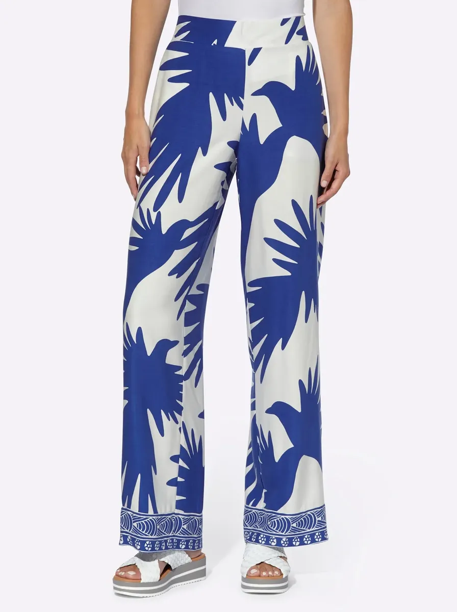 Heine брюки-палаццо, цвет Royalblau-Ecru-Bedruckt
Heine брюки-палаццо, цвет Royalblau-Ecru-Bedruckt