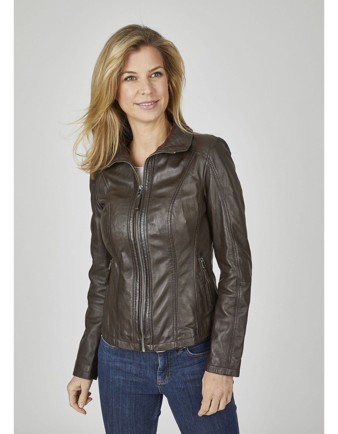 Кожаная куртка 7eleven Gunea, темно коричневый 
Кожаная куртка 7eleven Gunea, темно коричневый