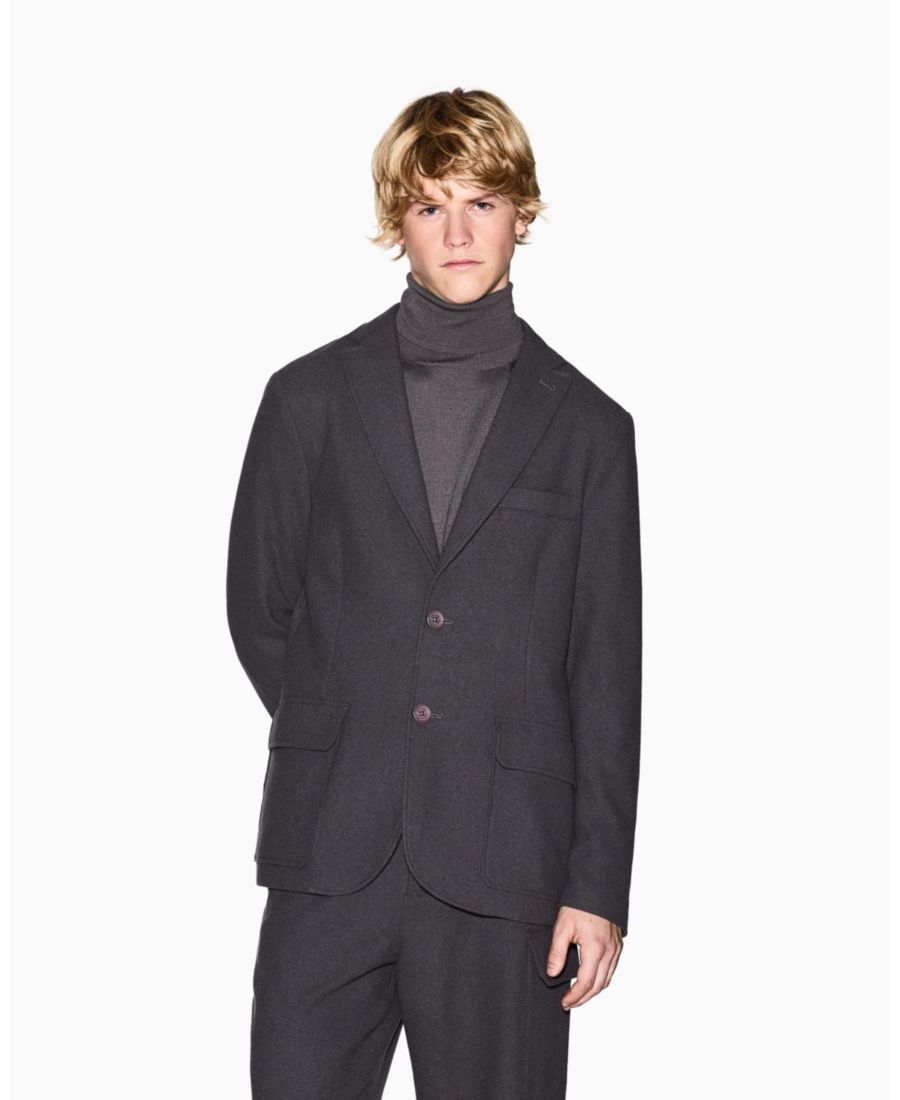 Мужской уютный шерстяной пиджак с карманами из лабораторной шерсти A|X Armani Exchange, Dark Gull Gray
Мужской уютный шерстяной пиджак с карманами из лабораторной шерсти A|X Armani Exchange, Dark Gull Gray