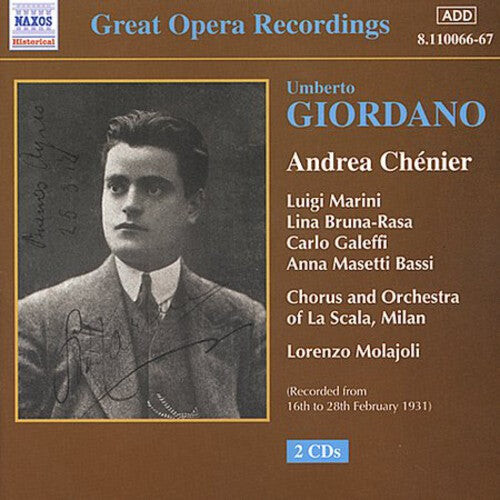 CD диск Giordano / Marini / Bruna-Rasa / Bassi / Molajoli: Andre Chenier-Comp Opera
CD диск Giordano / Marini / Bruna-Rasa / Bassi / Molajoli: Andre Chenier-Comp Opera