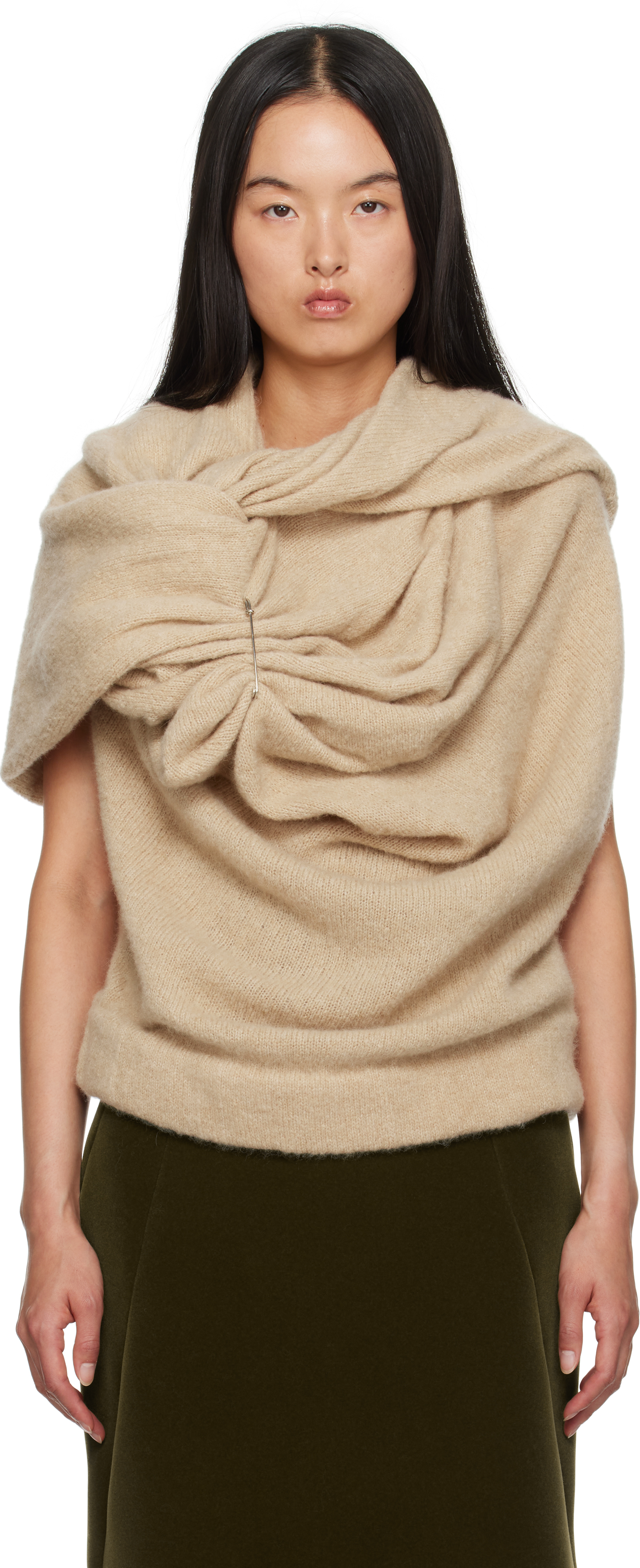 Свитер из альпаки цвета загара Dries Van Noten
Свитер из альпаки цвета загара Dries Van Noten