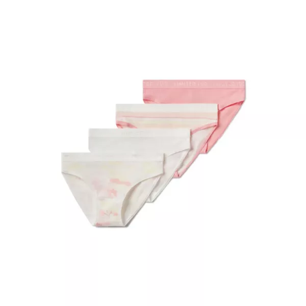 Комплект из 4-х пар бикини для девочек с отделкой в рубчик и логотипом на поясе Limited Too, цвет soft floral 
Комплект из 4-х пар бикини для девочек с отделкой в рубчик и логотипом на поясе Limited Too, цвет soft floral