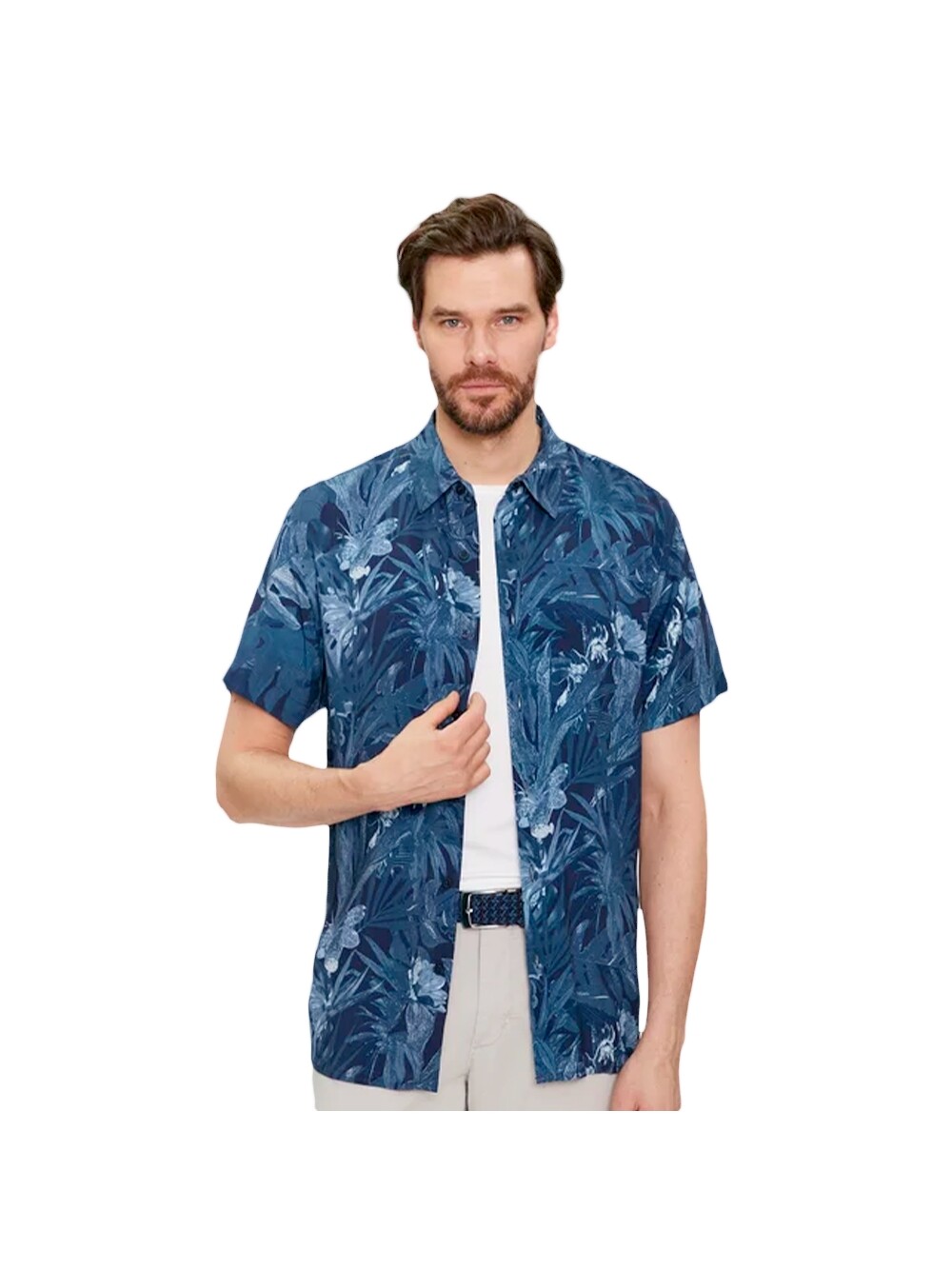 Рубашка с цветочным принтом Guess, синий
Рубашка с цветочным принтом Guess, синий