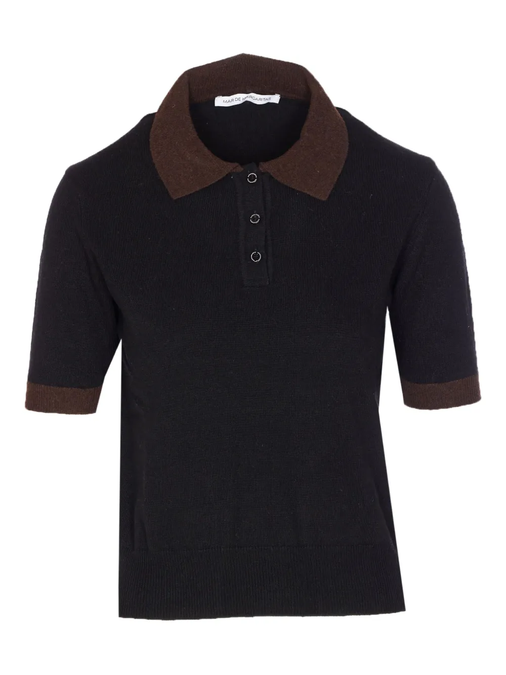 Поло с короткими рукавами и контрастным воротником MAR DE MARGARITAS, черный
Поло с короткими рукавами и контрастным воротником MAR DE MARGARITAS, черный