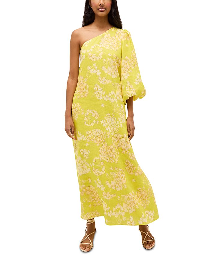 Печатаное макси-платье с одним плечом Marie Oliver, желтый
Печатаное макси-платье с одним плечом Marie Oliver, желтый