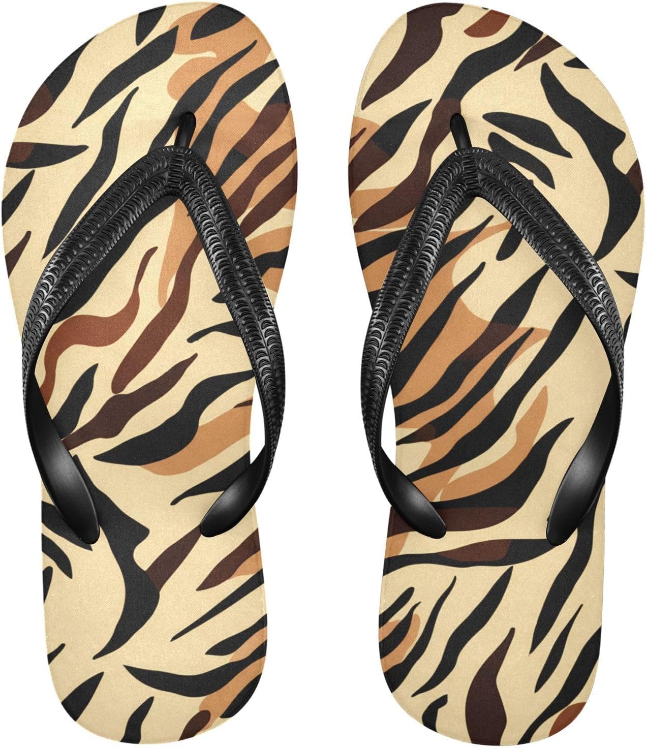 Женские и мужские пляжные летние повседневные шлепанцы Tiger Stripes коричневые для душа
Женские и мужские пляжные летние повседневные шлепанцы Tiger Stripes коричневые для душа