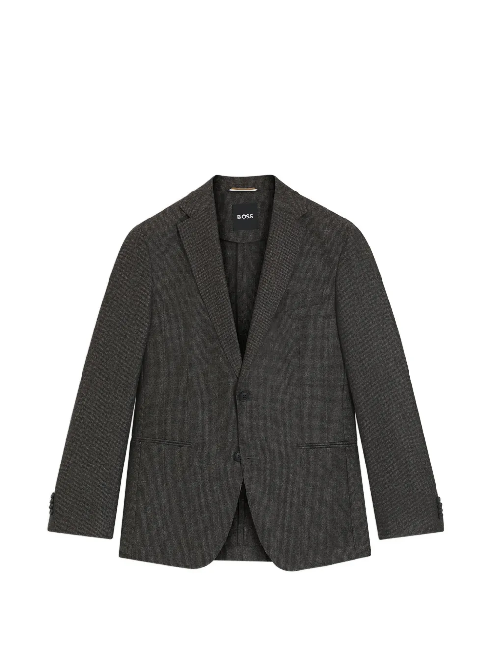 Однобортный пиджак с елочным узором Boss, коричневый
Однобортный пиджак с елочным узором Boss, коричневый