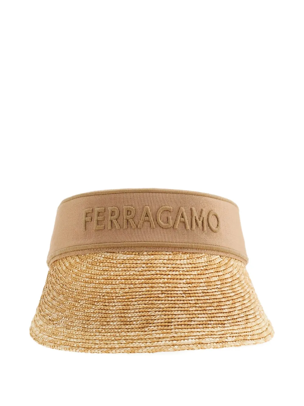 Козырек с вышитым логотипом Ferragamo, миндальный
Козырек с вышитым логотипом Ferragamo, миндальный