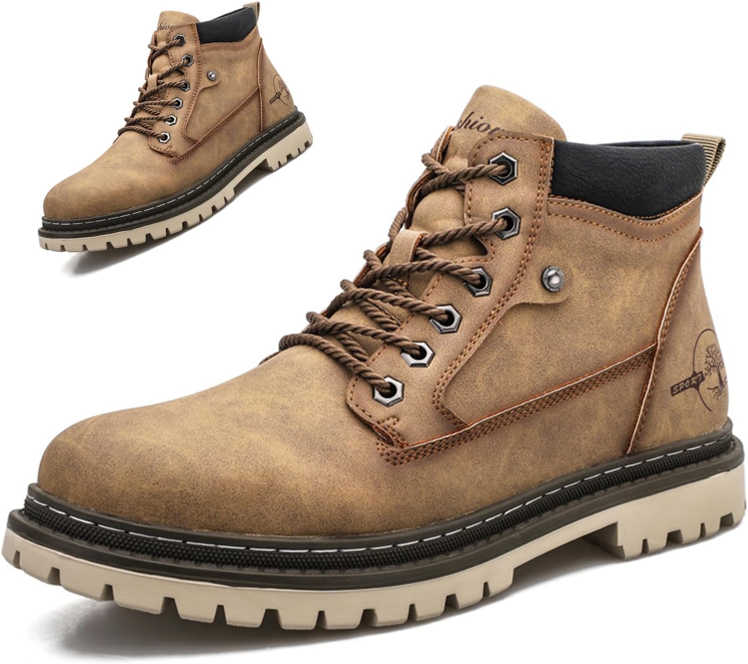 Мужские ботинки NXNBHSL с круглым носком из ПУ, чукка, на щиколотку, легкие, модные, на шнуровке, с противоскользящей подошвой, водонепроницаемые, теплые, для работы, походов и активного отдыха, хаки
Мужские ботинки NXNBHSL с круглым носком из ПУ, чукка, на щиколотку, легкие, модные, на шнуровке, с противоскользящей подошвой, водонепроницаемые, теплые, для работы, походов и активного отдыха, хаки