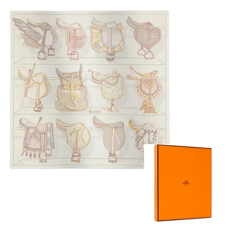 HERMES Шелковый шёлковый платок женский белый, White
HERMES Шелковый шёлковый платок женский белый, White