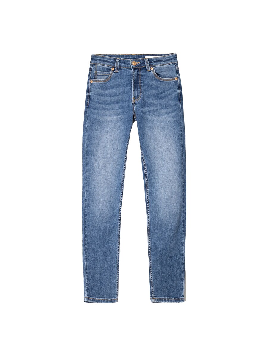 Узкие джинсы Bershka, синий деним
Узкие джинсы Bershka, синий деним