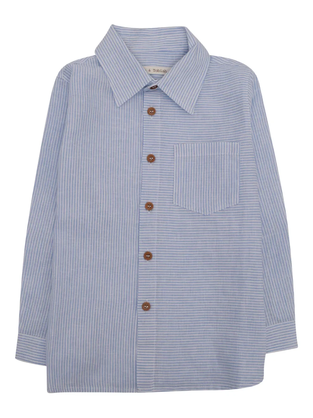 Полосатая рубашка на пуговицах Zhoe & Tobiah, синий
Полосатая рубашка на пуговицах Zhoe & Tobiah, синий