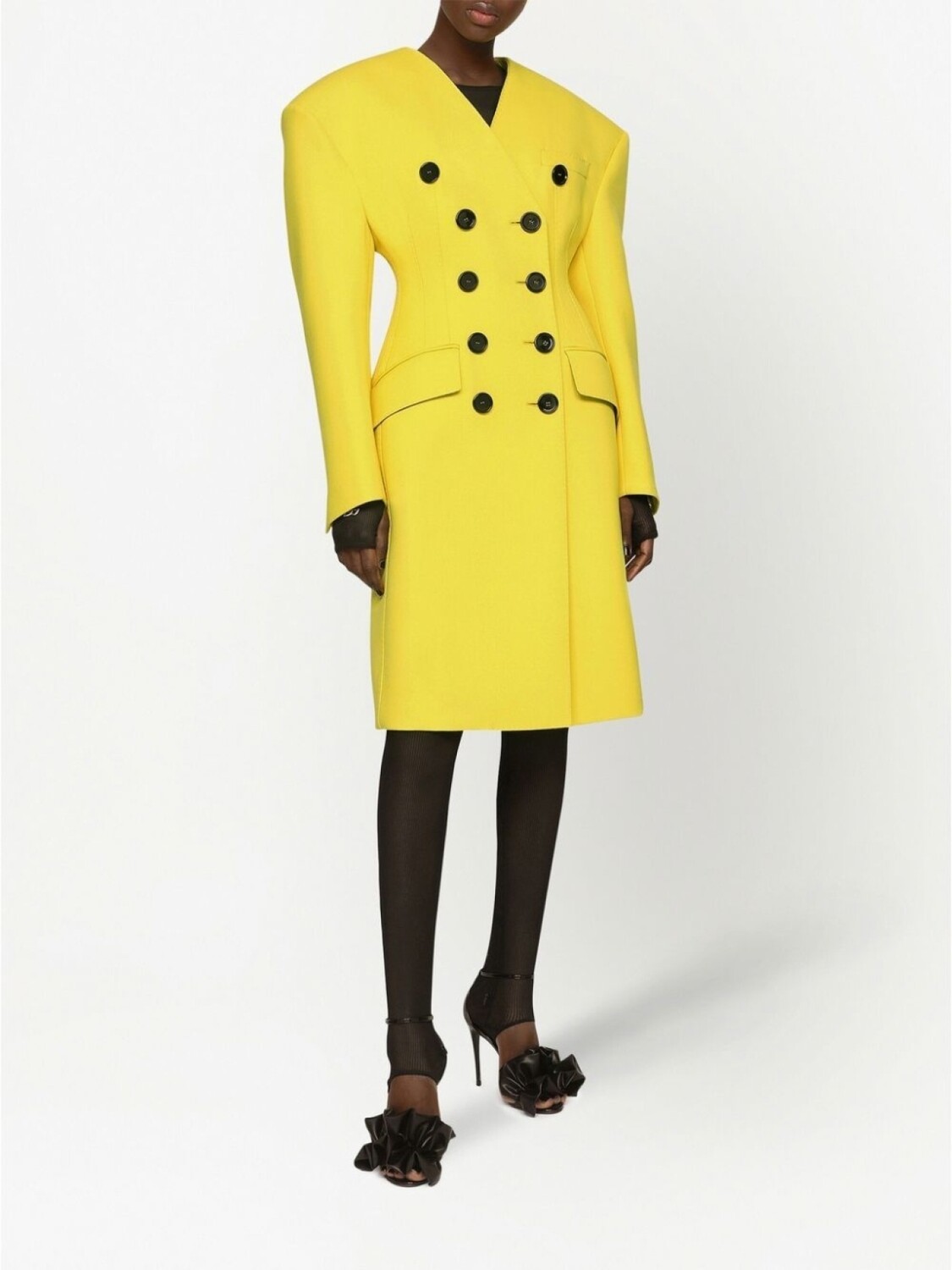 Dolce & Gabbana double-breasted coat, желтый
Dolce & Gabbana double-breasted coat, желтый