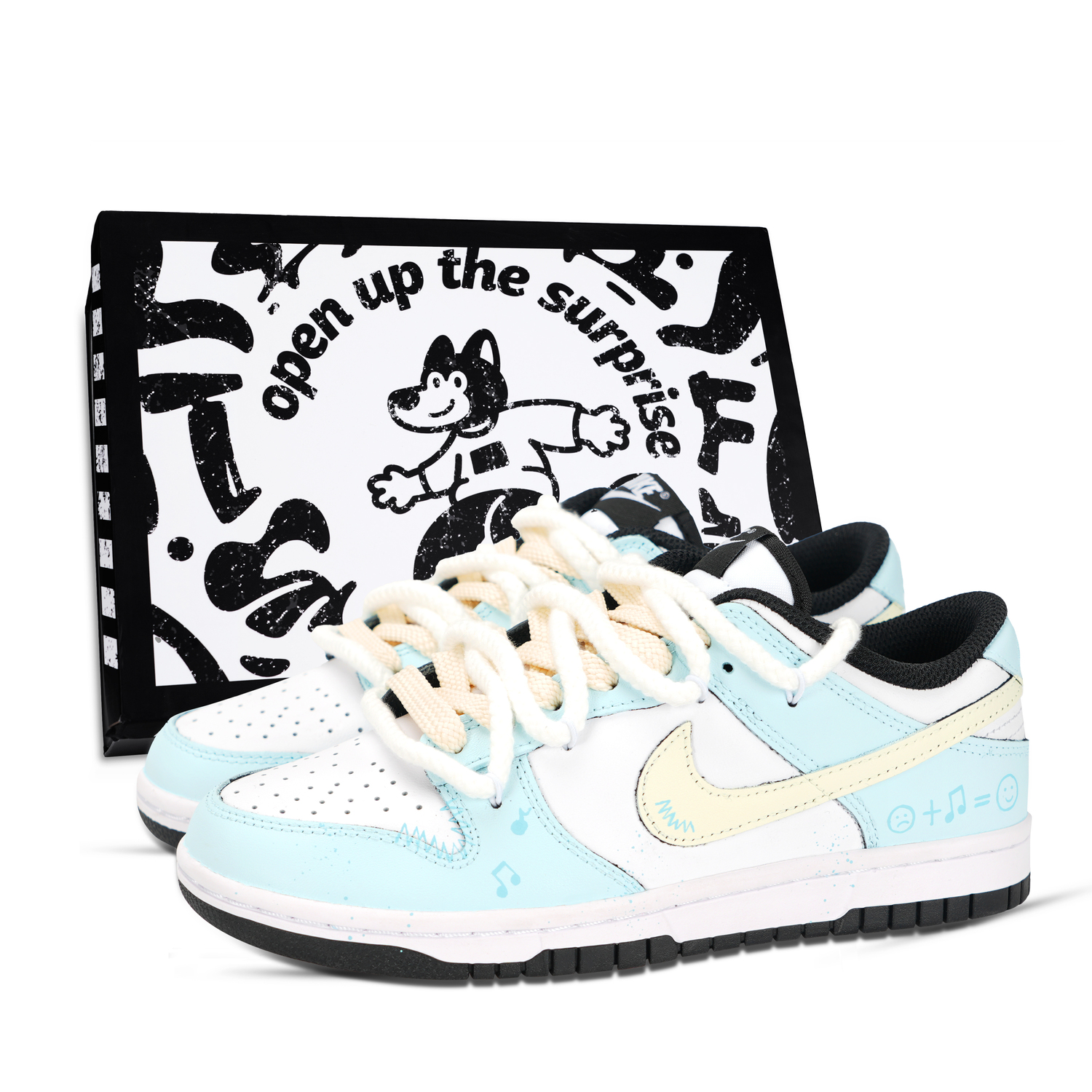 Nike Dunk Black White, Wonder Music кожаные нескользящие износостойкие низкие кроссовки для скейтбординга Blue Unisex
Nike Dunk Black White, Wonder Music кожаные нескользящие износостойкие низкие кроссовки для скейтбординга Blue Unisex