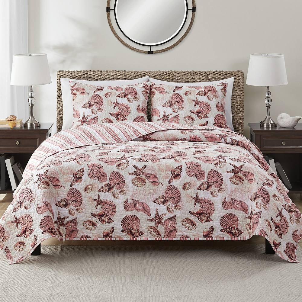 Комплект двусторонних одеял VCNY Home Shell Treasure из 3 предметов, цвет Coral Blush
Комплект двусторонних одеял VCNY Home Shell Treasure из 3 предметов, цвет Coral Blush