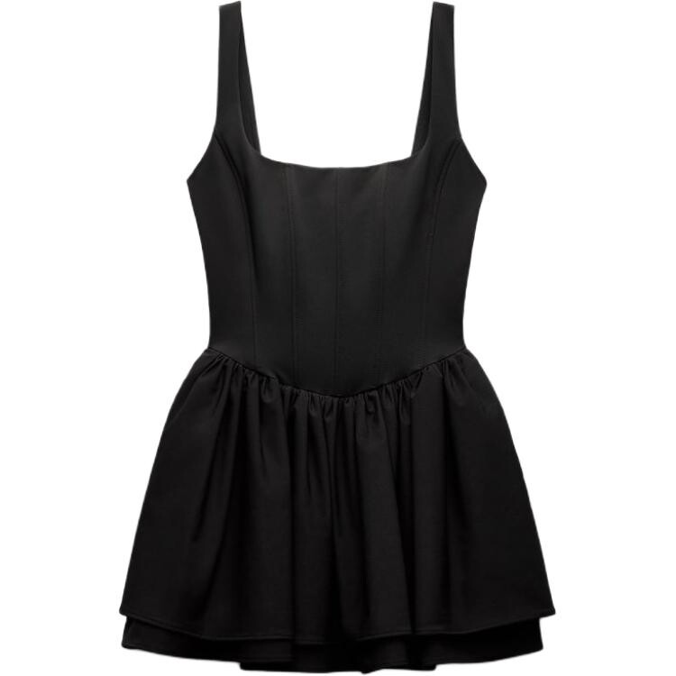 Платье-комбинация женское черное Zara
Платье-комбинация женское черное Zara