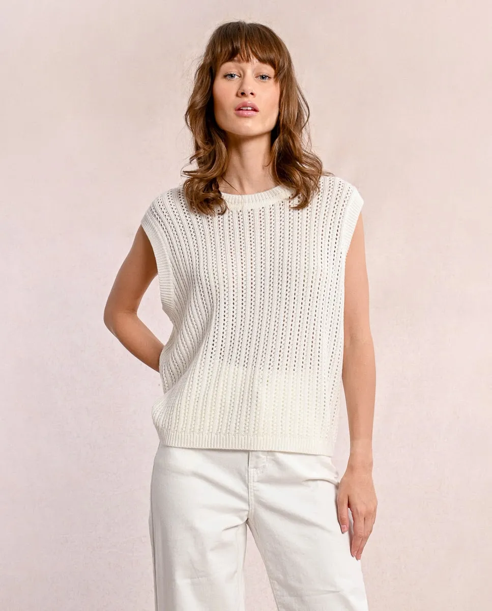 Женский ажурный свитер без рукавов Molly Bracken, цвет Crudo
Женский ажурный свитер без рукавов Molly Bracken, цвет Crudo