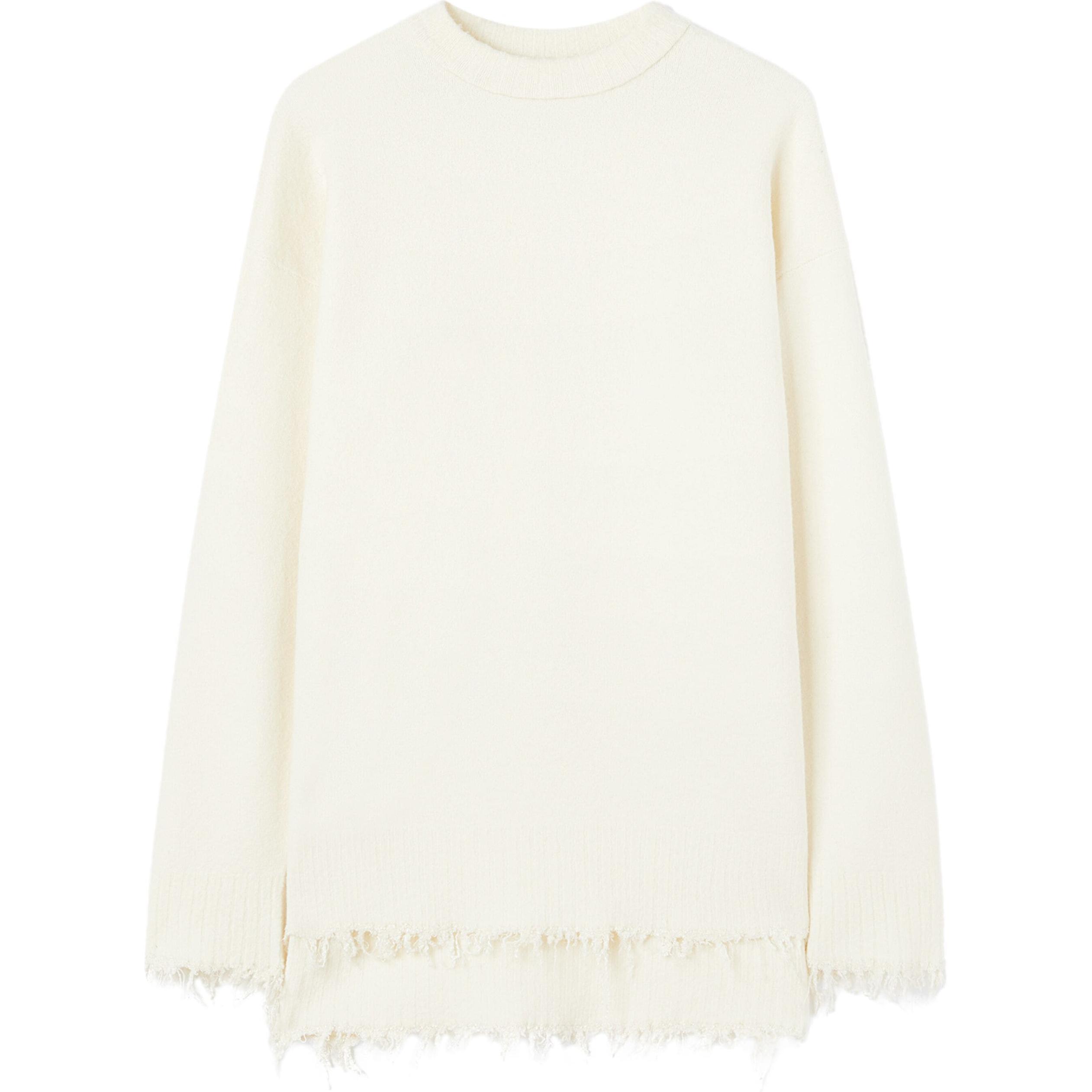 Джемпер с бахромой из тонкой пряжи JIL SANDER, белый
Джемпер с бахромой из тонкой пряжи JIL SANDER, белый