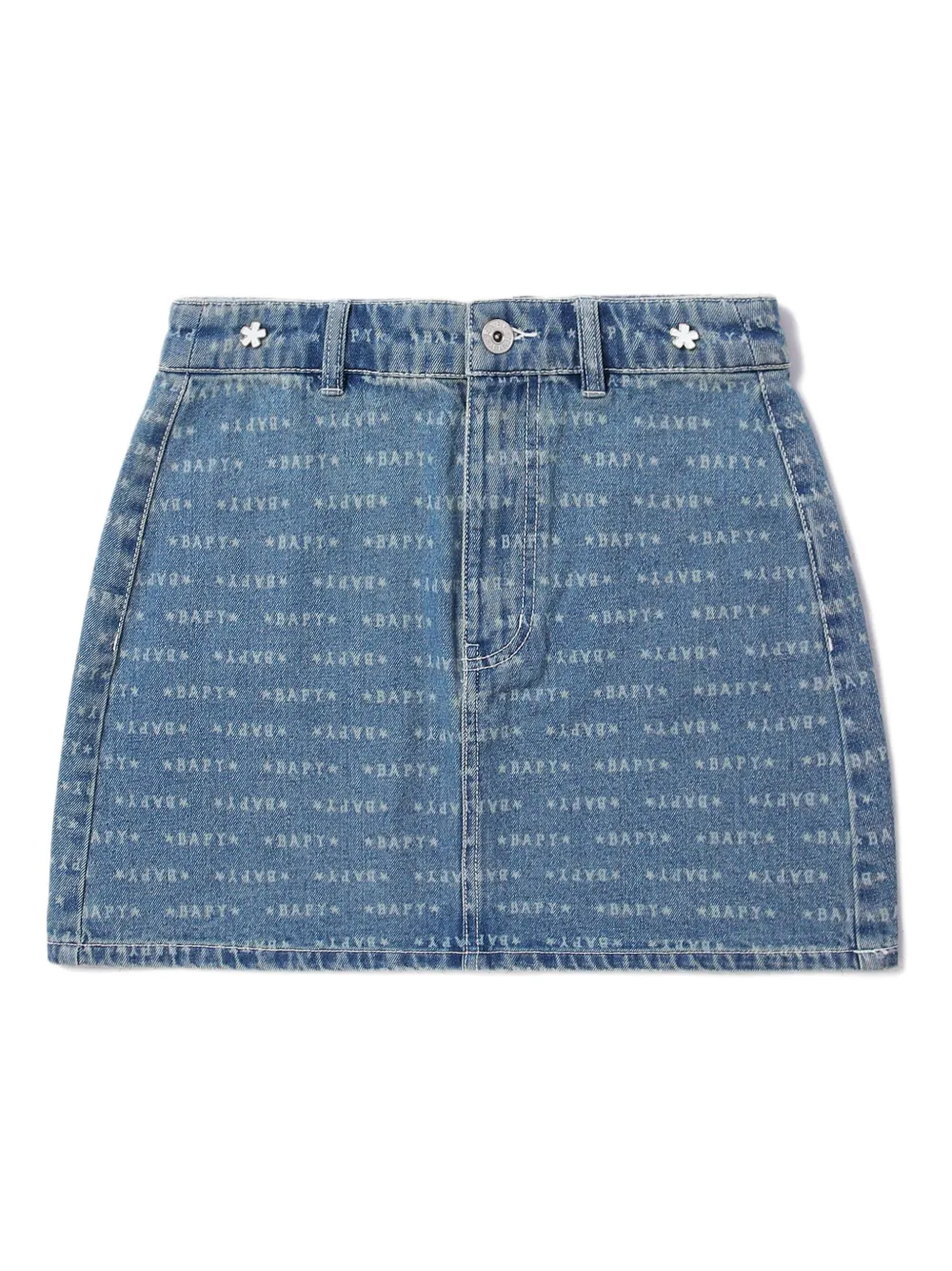 Джинсовая мини-юбка с логотипом BAPY BY *A BATHING APE, синий
Джинсовая мини-юбка с логотипом BAPY BY *A BATHING APE, синий