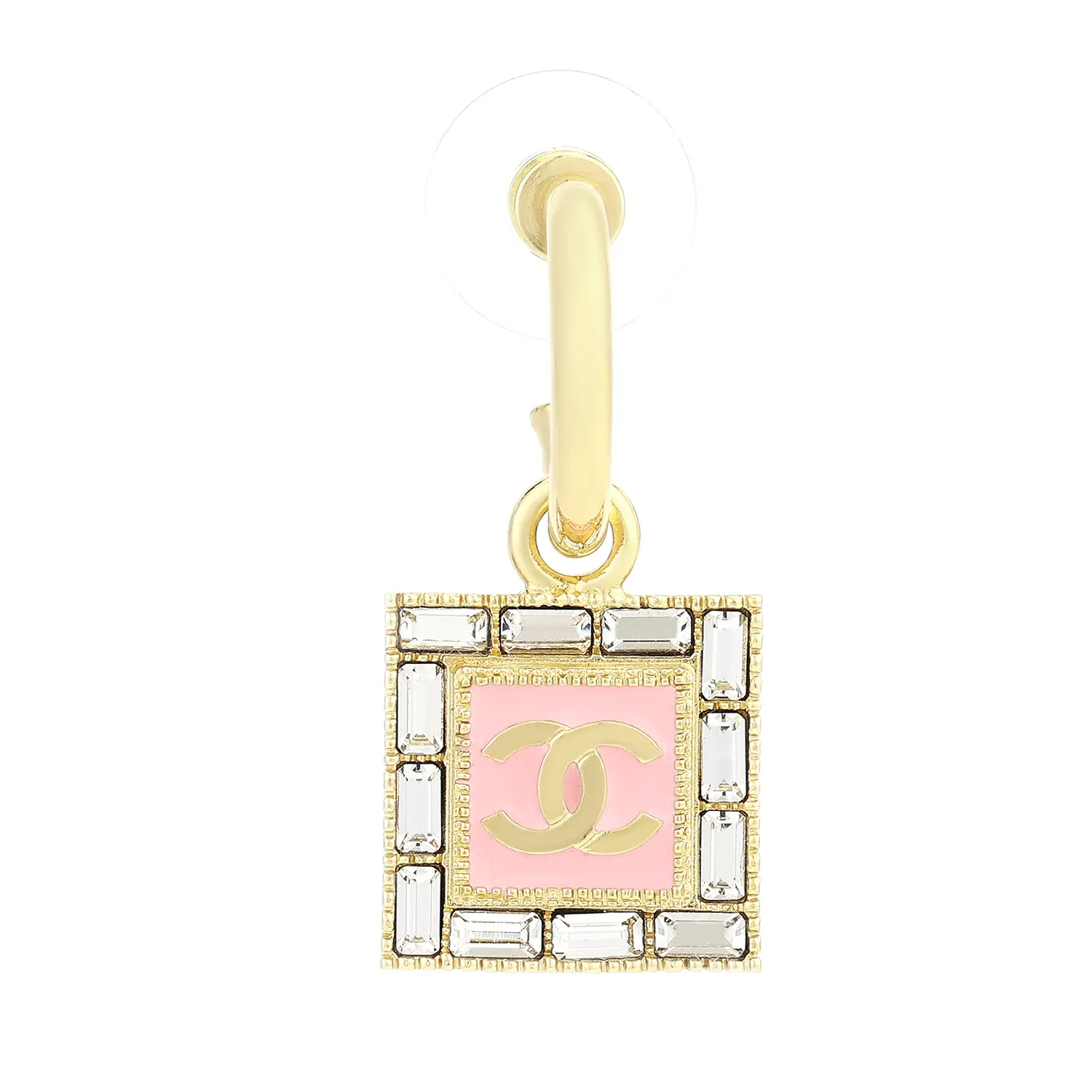 CHANEL Женские серьги с металлическими смоляными стразами розового цвета
CHANEL Женские серьги с металлическими смоляными стразами розового цвета