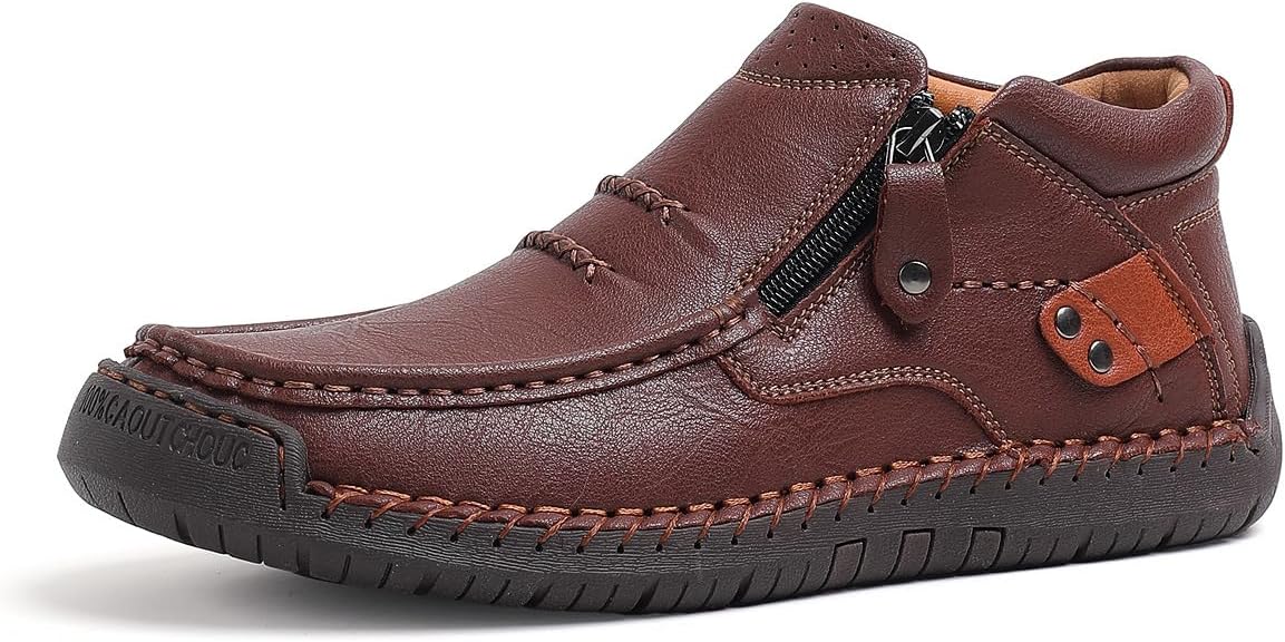 Мужские ручной работы премиальные кожаные ботинки без шнуровки для вождения, мужские ортопедические туфли с боковой молнией для вождения и походов Generic, темно-коричневый
Мужские ручной работы премиальные кожаные ботинки без шнуровки для вождения, мужские ортопедические туфли с боковой молнией для вождения и походов Generic, темно-коричневый