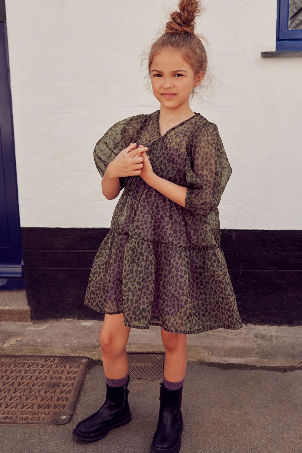 Платье с драпировкой из органзы на талии Next
Платье с драпировкой из органзы на талии Next