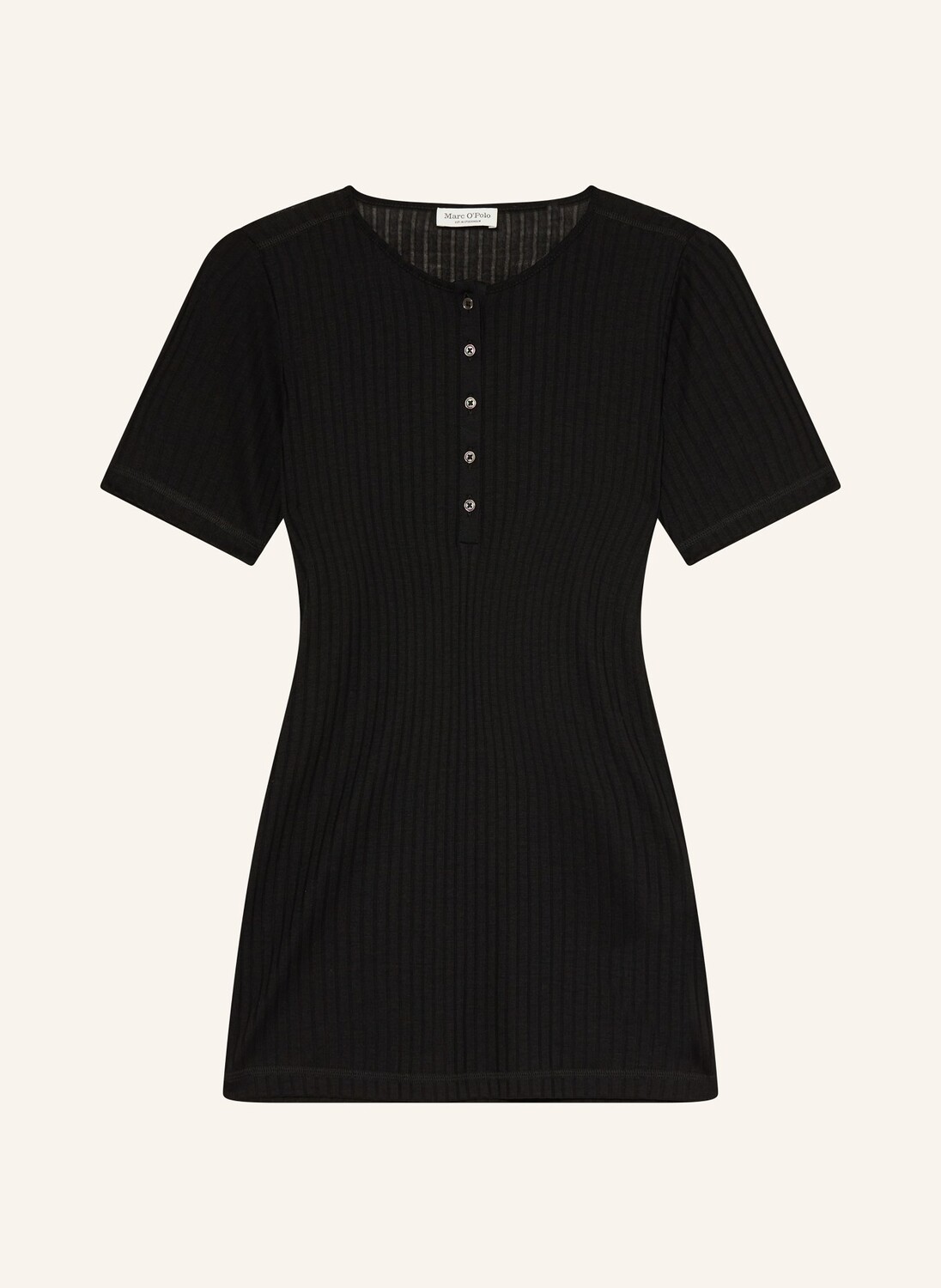 Рубашка Хенли Marc O'Polo, черный 
Рубашка Хенли Marc O'Polo, черный