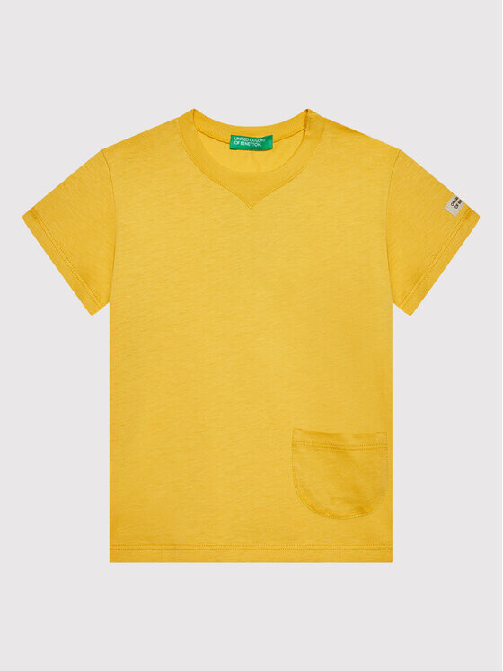 Футболка стандартного кроя United Colors Of Benetton, желтый 
Футболка стандартного кроя United Colors Of Benetton, желтый