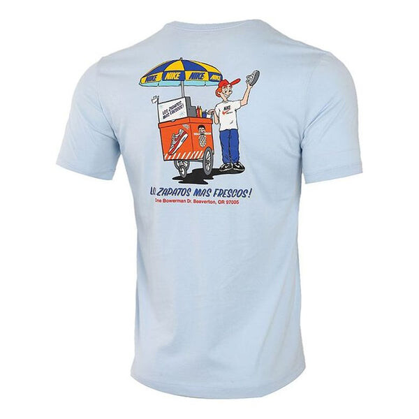 Футболка sportswearsole food pattern printing blue sky blue Nike, голубой
Футболка sportswearsole food pattern printing blue sky blue Nike, голубой