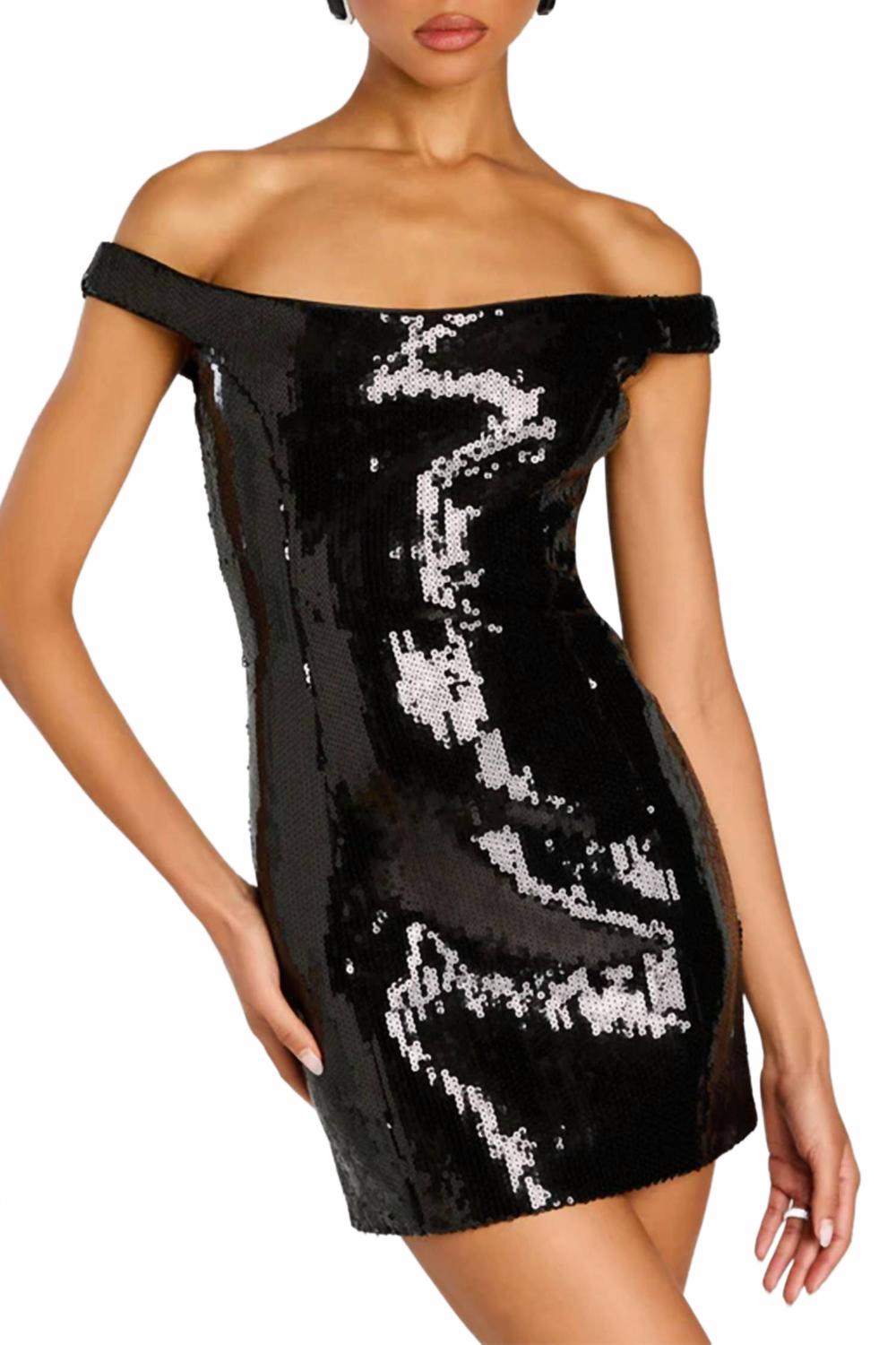 Dannie платье с пайетками в черном цвете Retrofete
Dannie платье с пайетками в черном цвете Retrofete