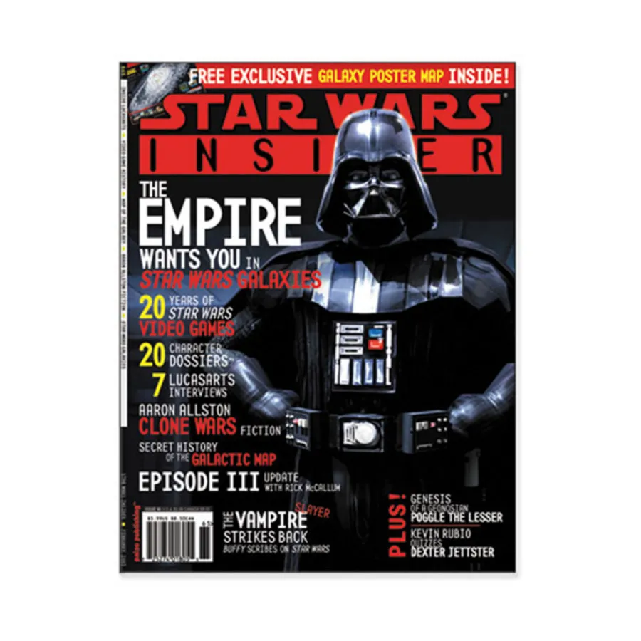 Журнал #65 "Galaxy Poster Map, 20 Character Dossiers", Star Wars Insider #051 - #100 (WOTC)
Журнал #65 "Galaxy Poster Map, 20 Character Dossiers", Star Wars Insider #051 - #100 (WOTC)