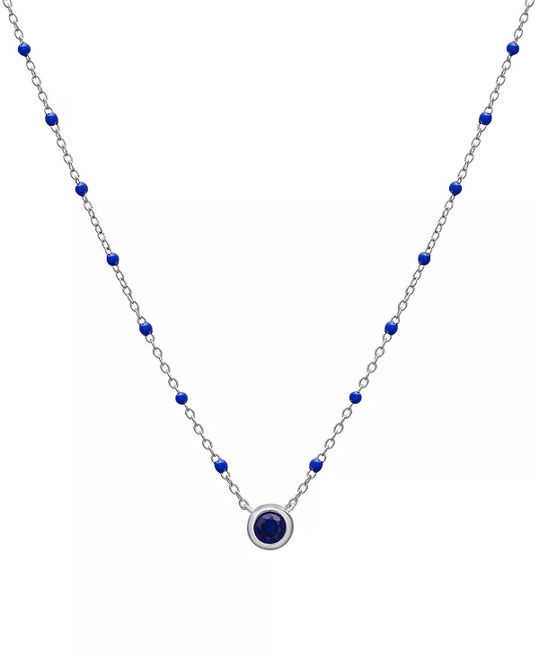 Ожерелье с драгоценными камнями, соответствующими знаку зодиака, из стерлингового серебра, 16 дюймов + удлинитель 2 дюйма Macy'S, sapphire
Ожерелье с драгоценными камнями, соответствующими знаку зодиака, из стерлингового серебра, 16 дюймов + удлинитель 2 дюйма Macy'S, sapphire