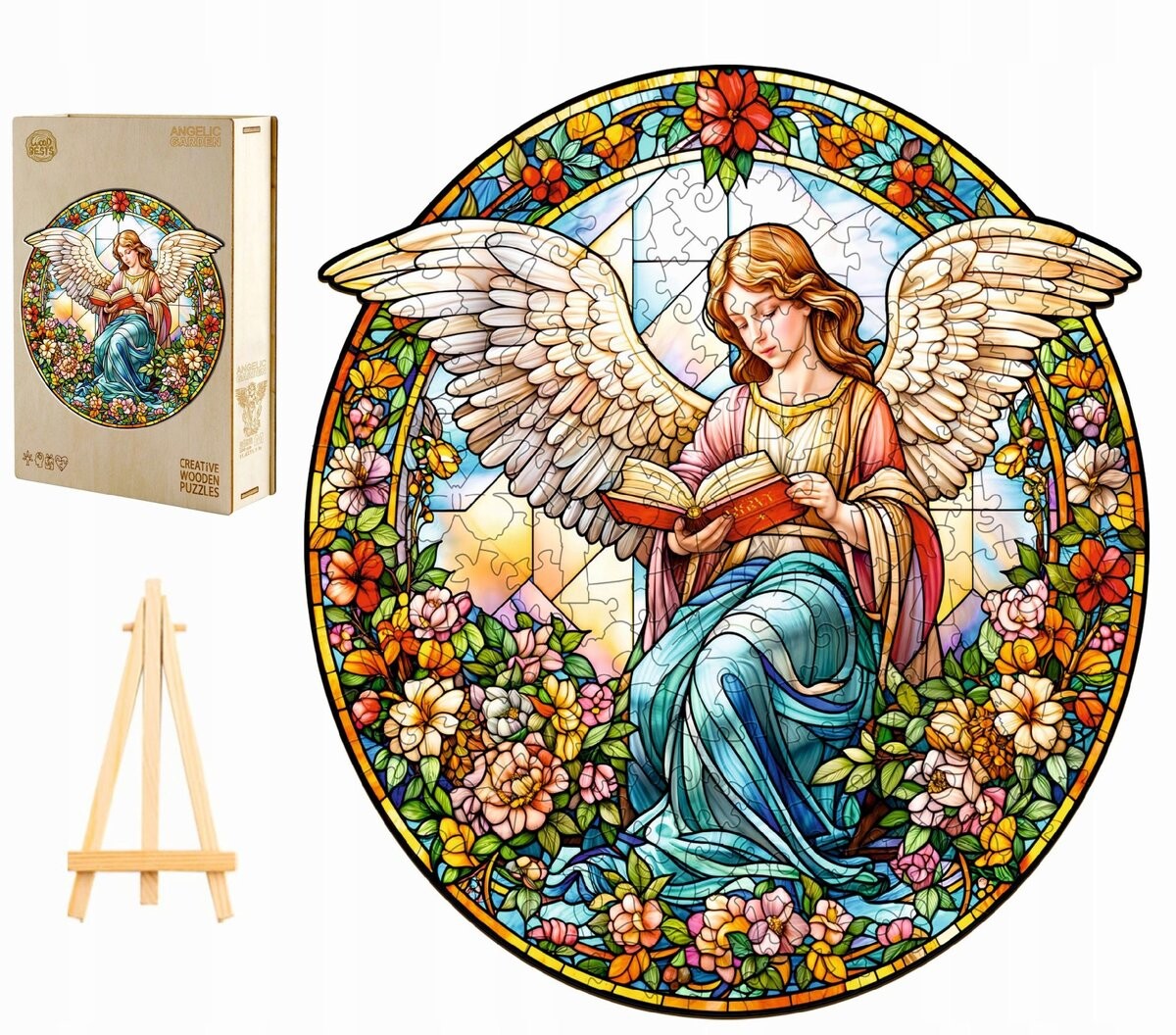 Большой Деревянный Пазл 280 Предметов Витражи Ангел В Деревянной Коробке Pasjo24
Большой Деревянный Пазл 280 Предметов Витражи Ангел В Деревянной Коробке Pasjo24