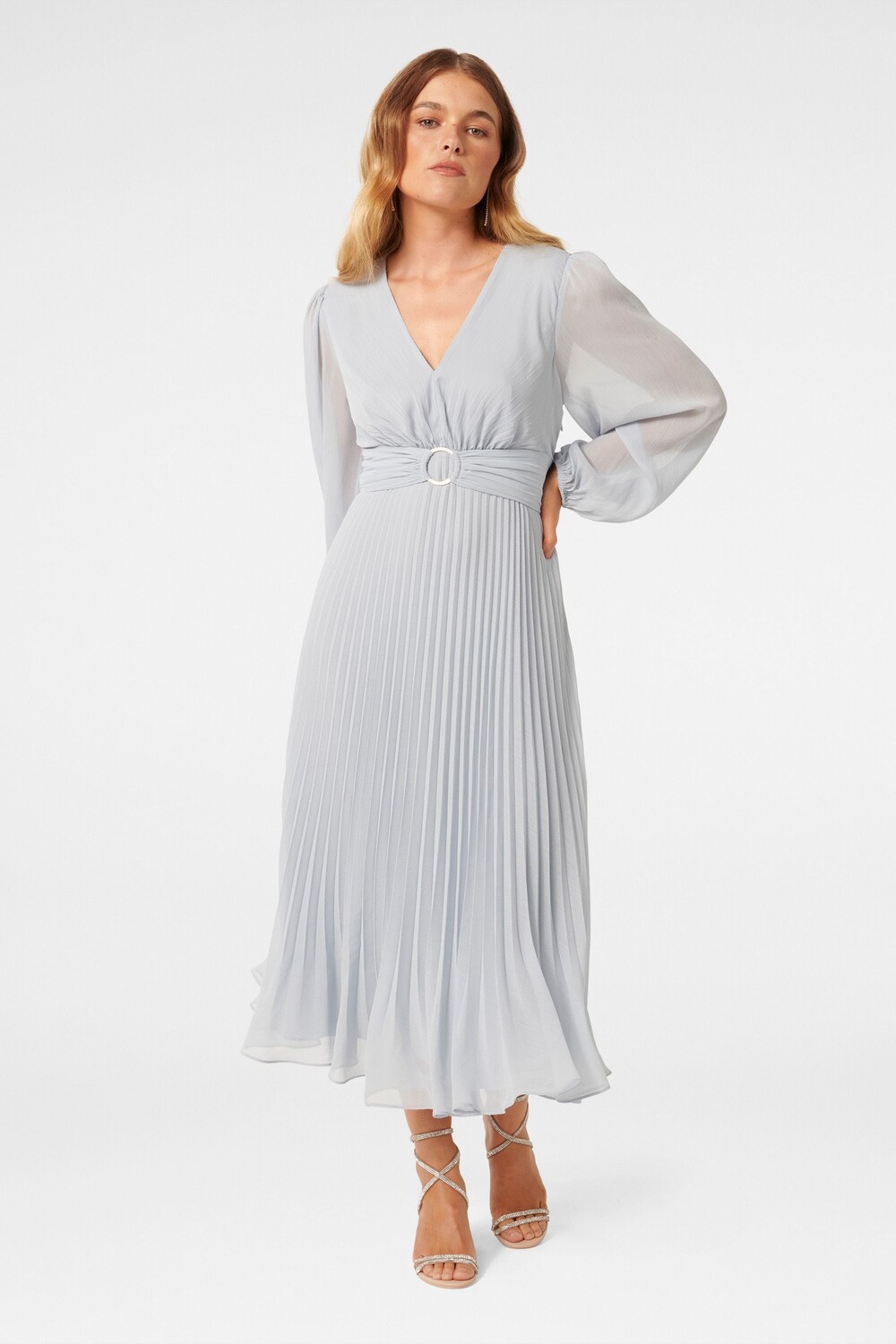 Платье миди Rosalina Petite с кольцом спереди Forever New, синий
Платье миди Rosalina Petite с кольцом спереди Forever New, синий