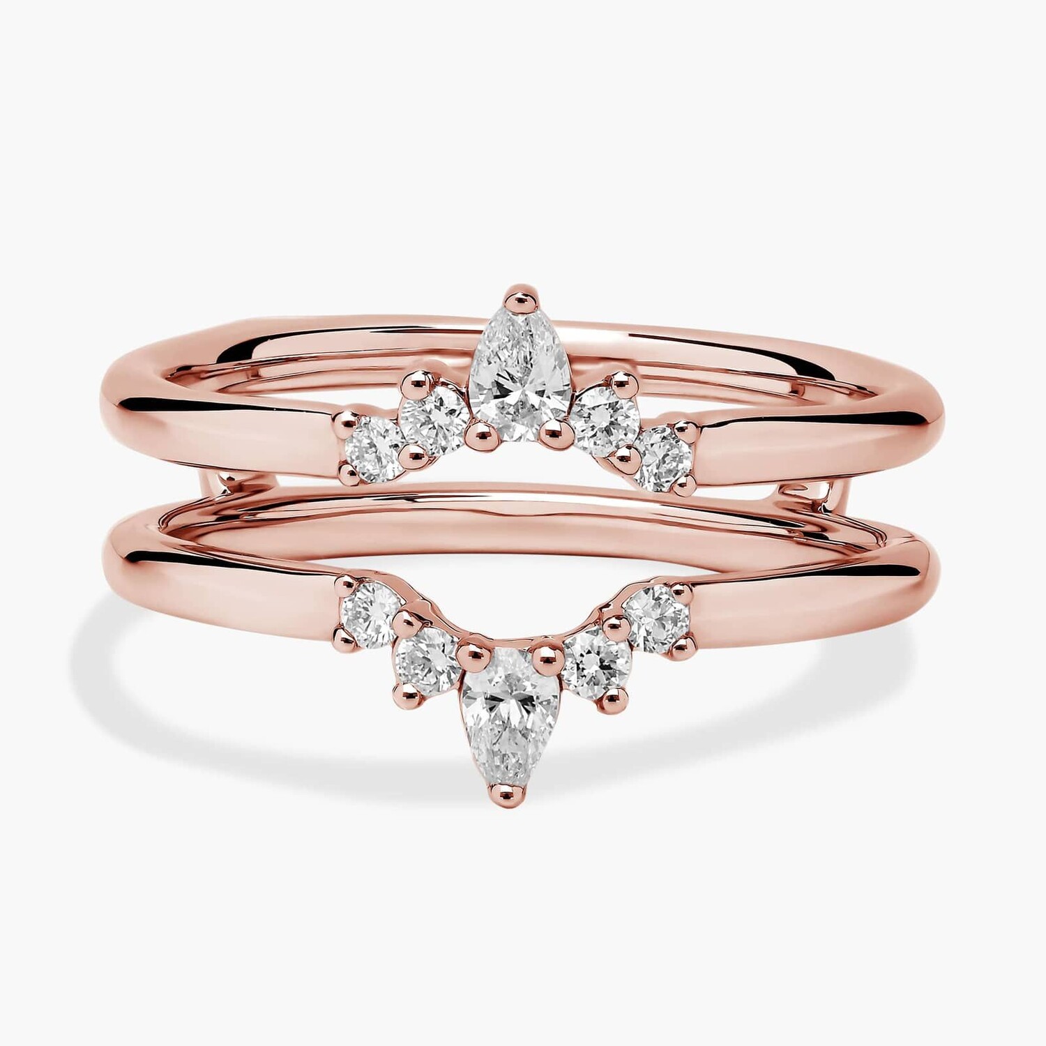 Бриллиантовая вставка в форме короны из 18-каратного розового золота (1/4 карата) Blue Nile 
Бриллиантовая вставка в форме короны из 18-каратного розового золота (1/4 карата) Blue Nile