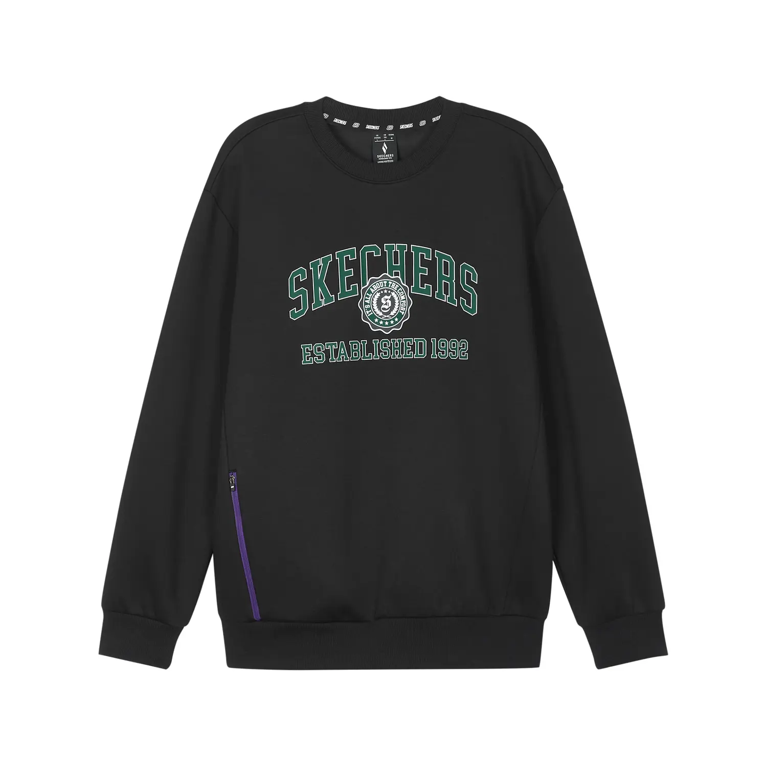 Свитшот унисекс черный Skechers
Свитшот унисекс черный Skechers