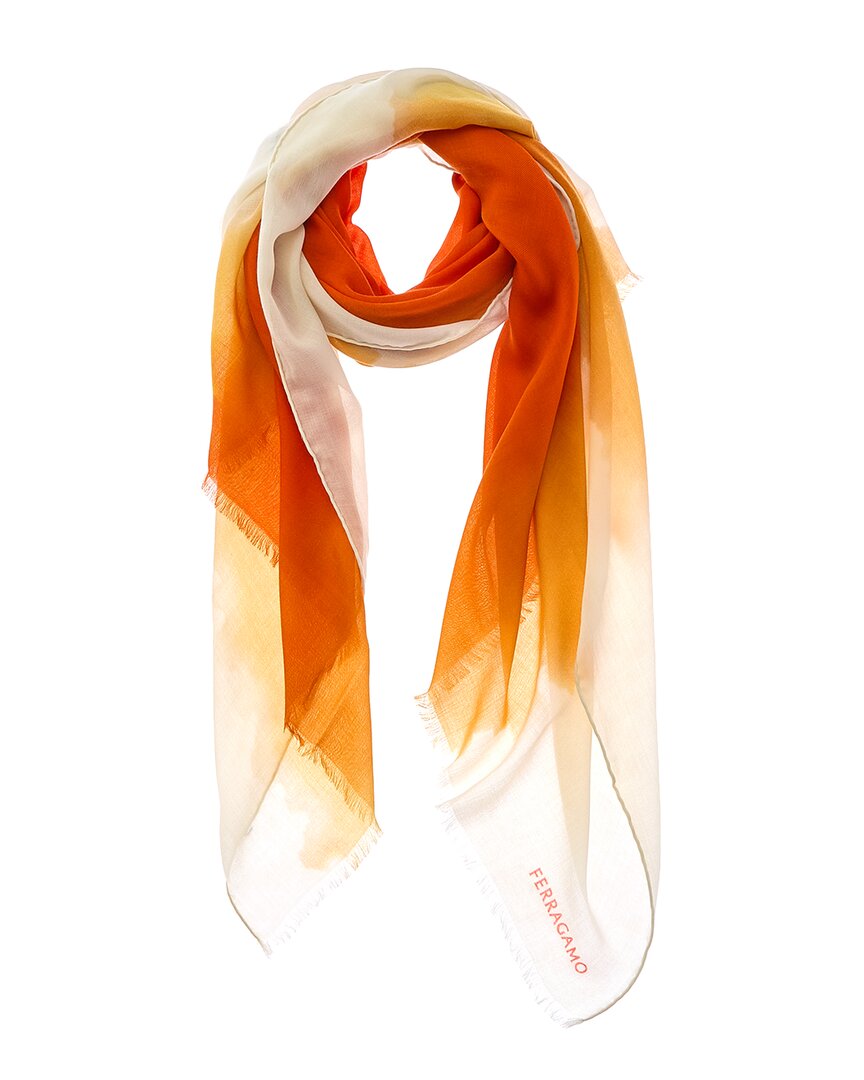 Кашемировый шарф Ferragamo с принтом «омбре» Salvatore Ferragamo, оранжевый
Кашемировый шарф Ferragamo с принтом «омбре» Salvatore Ferragamo, оранжевый