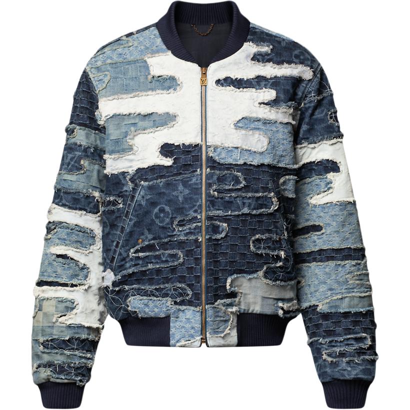 LOUIS VUITTON Льняной джинсовый бомбер в технике пэчворк, Multicolor
LOUIS VUITTON Льняной джинсовый бомбер в технике пэчворк, Multicolor