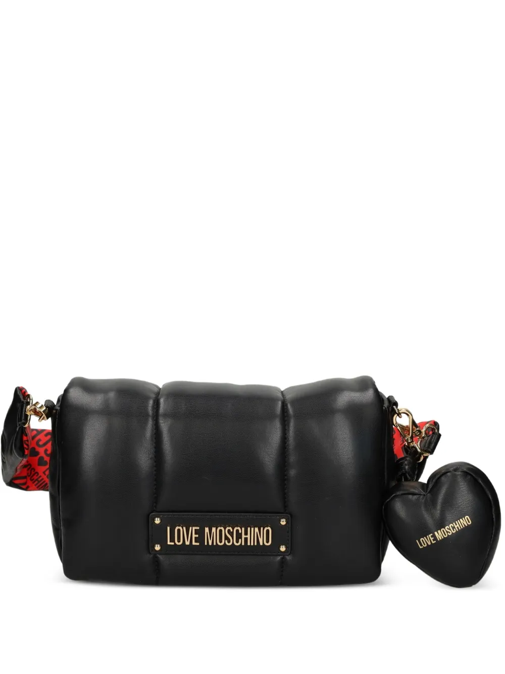 Стёганая сумка на плечо с подвеской в форме сердца Love Moschino, черный
Стёганая сумка на плечо с подвеской в форме сердца Love Moschino, черный