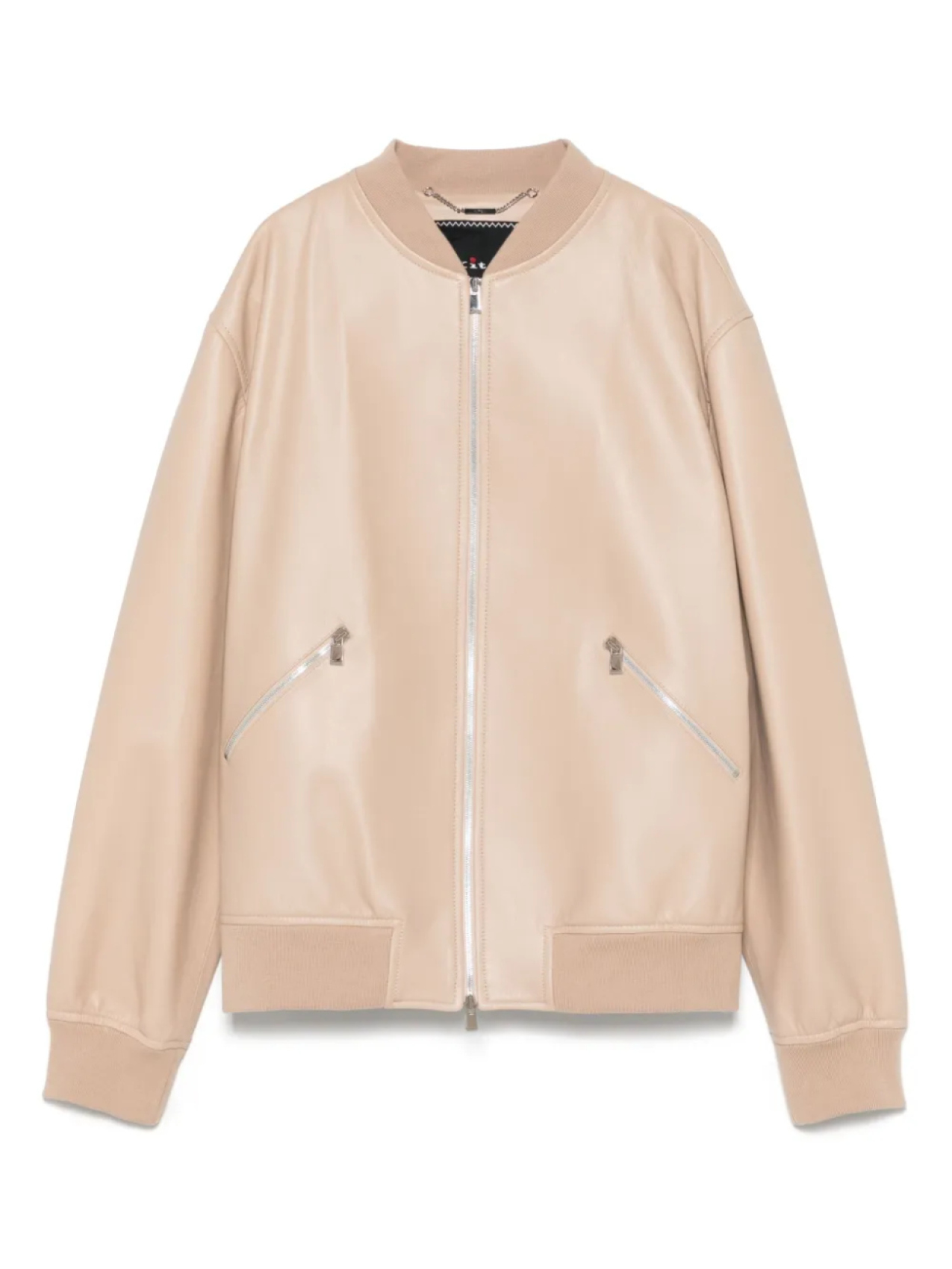 Кожаный бомбер Kiton, нейтральный
Кожаный бомбер Kiton, нейтральный