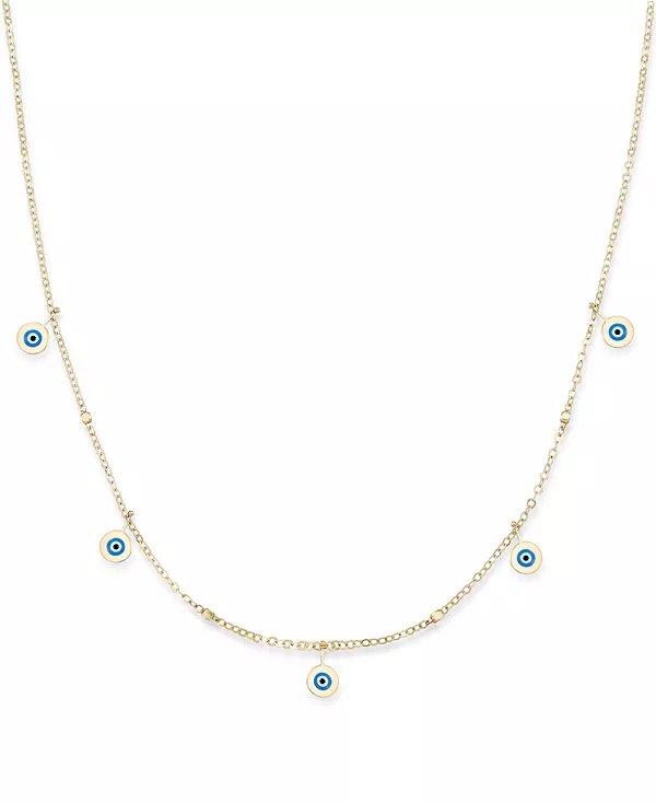 Эмалевая подвеска от сглаза длиной 18 дюймов из 10-каратного золота Macy'S, gold
Эмалевая подвеска от сглаза длиной 18 дюймов из 10-каратного золота Macy'S, gold